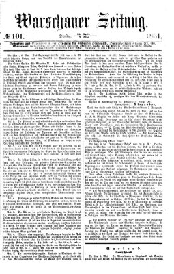 Warschauer Zeitung Dienstag 7. Mai 1861