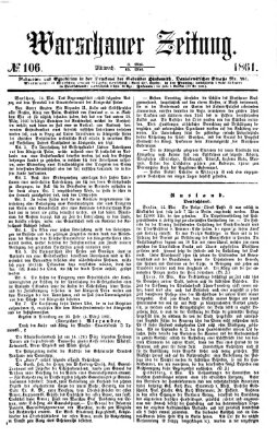 Warschauer Zeitung Mittwoch 15. Mai 1861