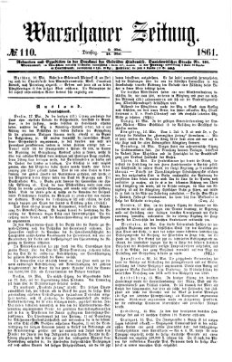 Warschauer Zeitung Dienstag 21. Mai 1861