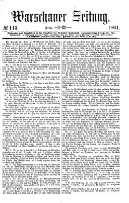 Warschauer Zeitung Freitag 24. Mai 1861