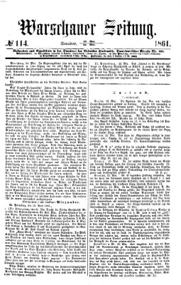 Warschauer Zeitung Samstag 25. Mai 1861