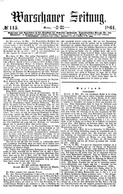 Warschauer Zeitung Montag 27. Mai 1861