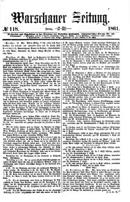 Warschauer Zeitung Freitag 31. Mai 1861