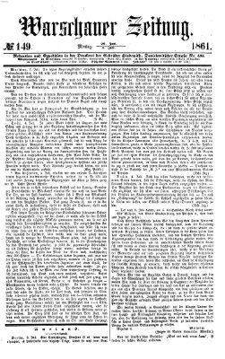 Warschauer Zeitung Montag 8. Juli 1861