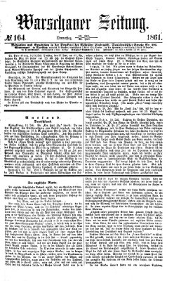 Warschauer Zeitung Donnerstag 25. Juli 1861