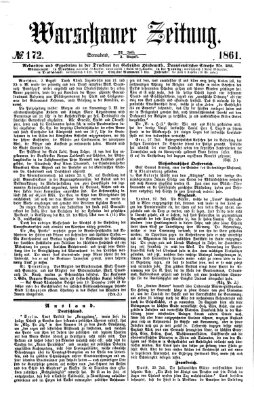 Warschauer Zeitung Samstag 3. August 1861