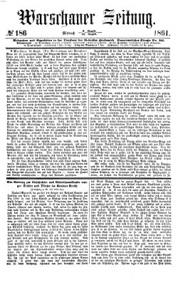 Warschauer Zeitung Mittwoch 21. August 1861