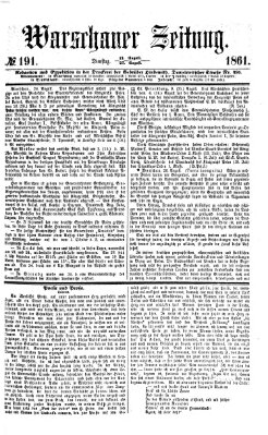 Warschauer Zeitung Dienstag 27. August 1861