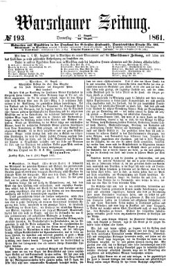 Warschauer Zeitung Donnerstag 29. August 1861