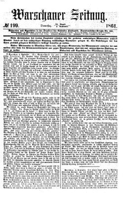 Warschauer Zeitung Donnerstag 5. September 1861