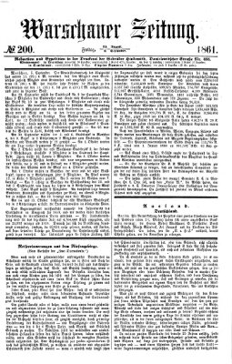 Warschauer Zeitung Freitag 6. September 1861