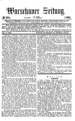 Warschauer Zeitung Samstag 7. September 1861