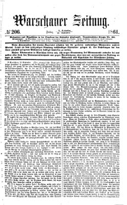 Warschauer Zeitung Freitag 13. September 1861