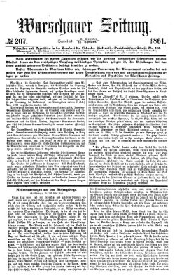 Warschauer Zeitung Samstag 14. September 1861