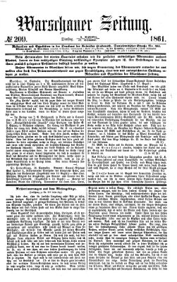 Warschauer Zeitung Dienstag 17. September 1861