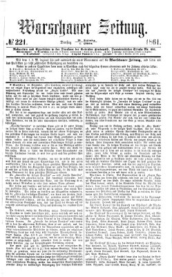 Warschauer Zeitung Dienstag 1. Oktober 1861