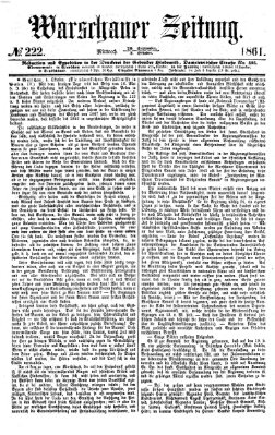 Warschauer Zeitung Mittwoch 2. Oktober 1861