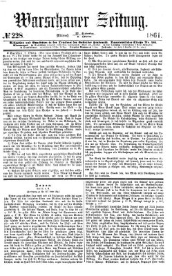 Warschauer Zeitung Mittwoch 9. Oktober 1861