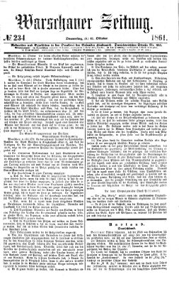 Warschauer Zeitung Donnerstag 17. Oktober 1861