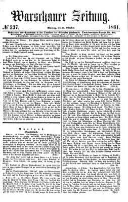 Warschauer Zeitung Montag 21. Oktober 1861