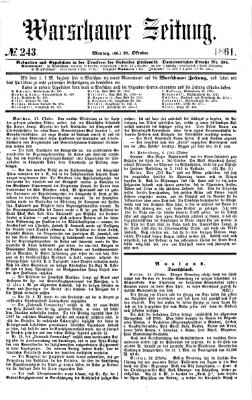 Warschauer Zeitung Montag 28. Oktober 1861