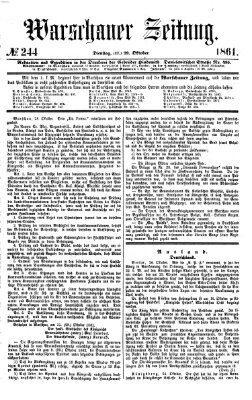 Warschauer Zeitung Dienstag 29. Oktober 1861