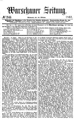 Warschauer Zeitung Mittwoch 30. Oktober 1861