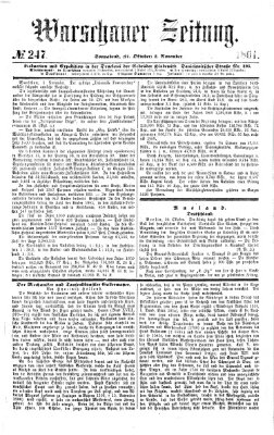 Warschauer Zeitung Samstag 2. November 1861