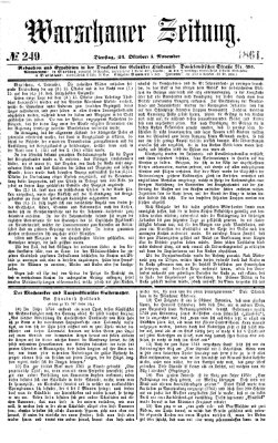 Warschauer Zeitung Dienstag 5. November 1861