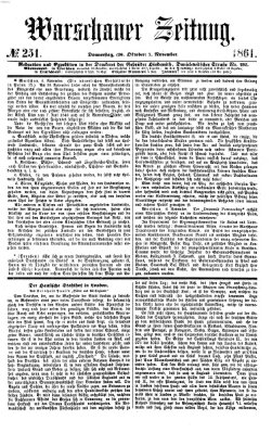 Warschauer Zeitung Donnerstag 7. November 1861