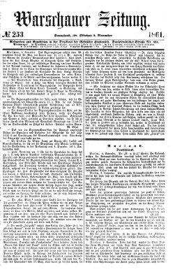 Warschauer Zeitung Samstag 9. November 1861