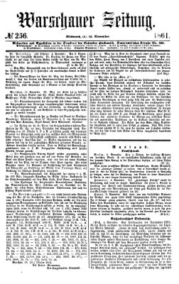 Warschauer Zeitung Mittwoch 13. November 1861