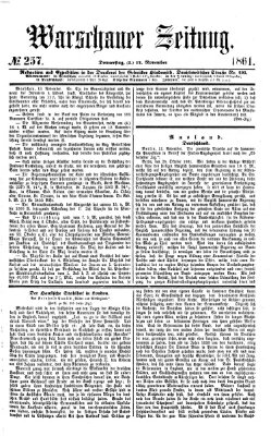 Warschauer Zeitung Donnerstag 14. November 1861