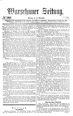 Warschauer Zeitung Montag 18. November 1861