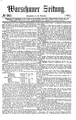 Warschauer Zeitung Samstag 23. November 1861