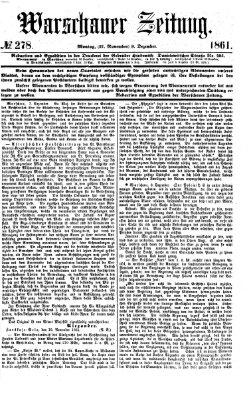 Warschauer Zeitung Montag 9. Dezember 1861