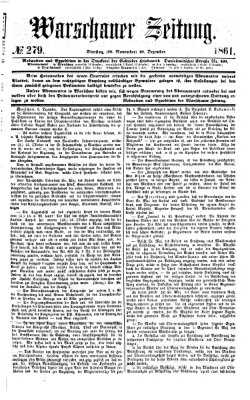 Warschauer Zeitung Dienstag 10. Dezember 1861