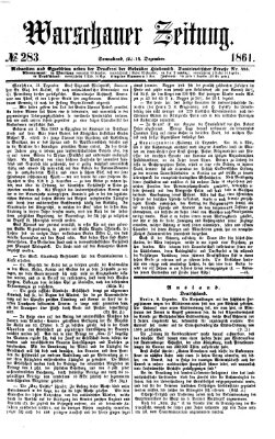 Warschauer Zeitung Samstag 14. Dezember 1861