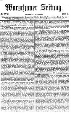 Warschauer Zeitung Freitag 20. Dezember 1861