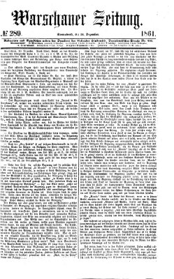 Warschauer Zeitung Samstag 21. Dezember 1861