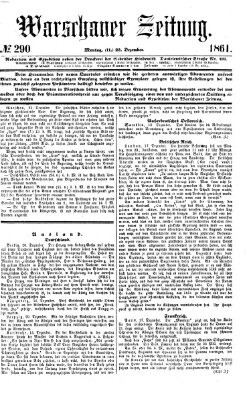 Warschauer Zeitung Montag 23. Dezember 1861