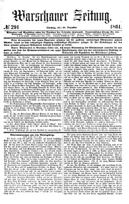 Warschauer Zeitung Dienstag 24. Dezember 1861