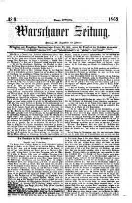 Warschauer Zeitung Freitag 10. Januar 1862