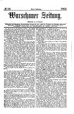 Warschauer Zeitung Mittwoch 15. Januar 1862