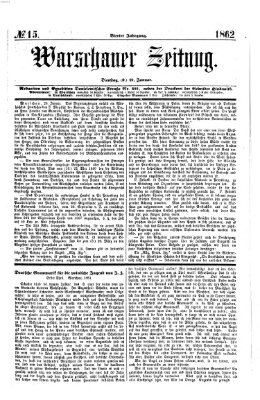 Warschauer Zeitung Dienstag 21. Januar 1862