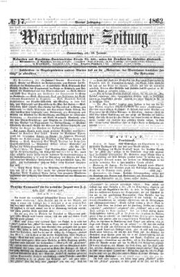 Warschauer Zeitung Donnerstag 23. Januar 1862