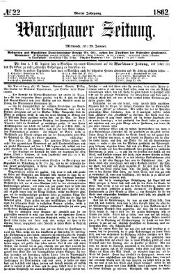 Warschauer Zeitung Mittwoch 29. Januar 1862