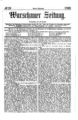 Warschauer Zeitung Donnerstag 30. Januar 1862