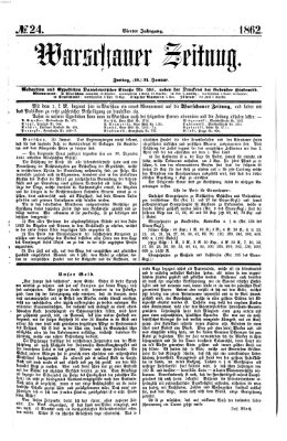 Warschauer Zeitung Freitag 31. Januar 1862