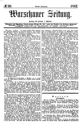 Warschauer Zeitung Freitag 7. Februar 1862